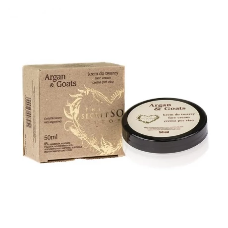Secret Soap ARGAN &amp; GOATS  Argánolaj - kecsketej arckrém (50 ml)
