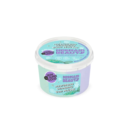Skin Super Good Hidratáló csillogó testápoló mousse „Mermaid Beauty” (250 ml)