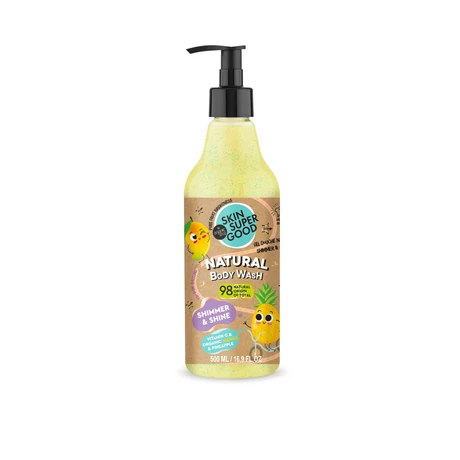 Skin Super Good Természetes "Shimmer & Shine" tusfürdő (500 ml)