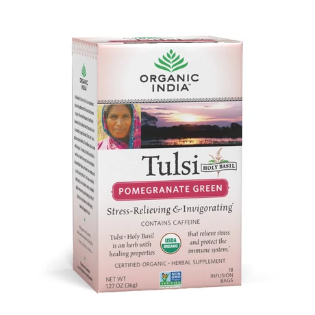 Tulsi filteres tea - Tulsi gránátalmás zöld tea (18 db)