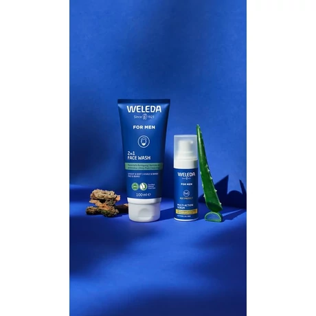 Weleda 2in1 frissítő arclemosó férfiaknak arcra és szakállra (100 ml)