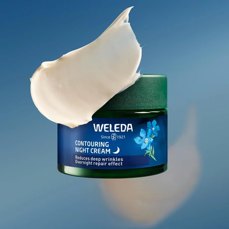 Weleda 50+ Öregedésgátló éjszakai arckrém kék enciánnal és havasi gyopárral (40 ml)