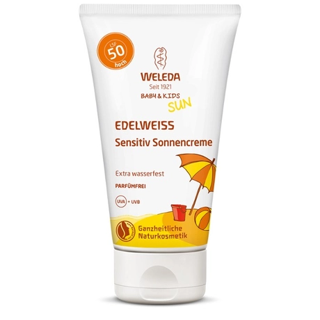 Weleda Edelweiss fényvédő testápoló érzékeny bőrre SPF50 (150 ml)