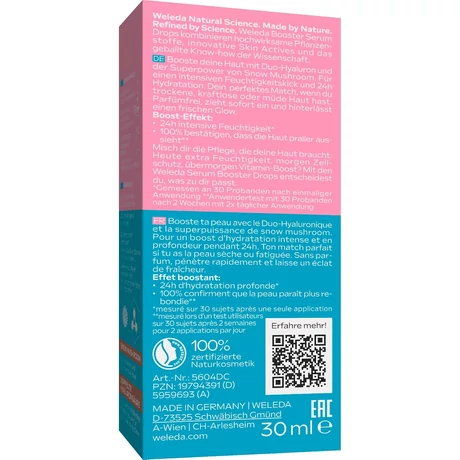 Weleda Hidratáló szérumcseppek hyaluronsavval (30 ml)