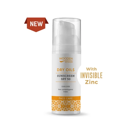 Wooden Spoon Bio Fényvédő arcápoló SPF50 (50 ml)