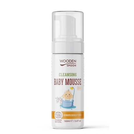 Wooden Spoon Bio Baba fürdetőhab arcra és testre (150ml)