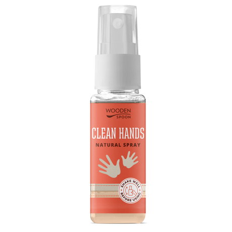 Wooden Spoon Natural - Kéztisztító spray az egész családnak (50 ml)