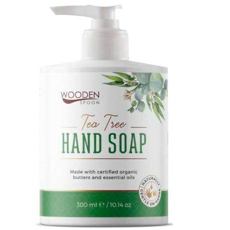 Wooden Spoon Bio folyékony kézmosó szappan – teafa (300 ml)