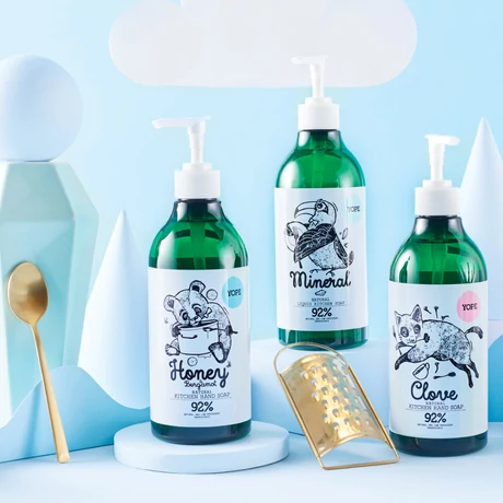 YOPE Tiszta ásvány természetes, szagsemlegesítő konyhai szappan (500 ml)