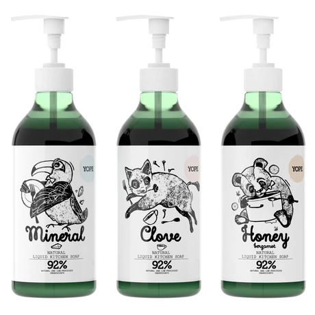 YOPE Tiszta ásvány természetes, szagsemlegesítő konyhai szappan (500 ml)