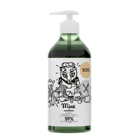 YOPE Környezetbarát konyhai mosogatószer menta és mandarin illattal (750 ml)