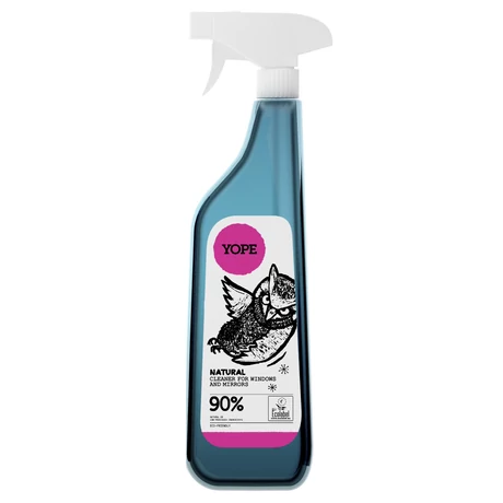 YOPE Környezetbarát üveg- és tükörtisztító (750 ml)