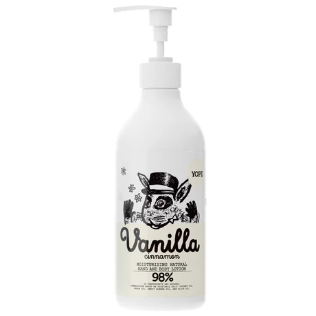 YOPE Vanília és fahéj természetes kéz- és testápoló (300 ml)