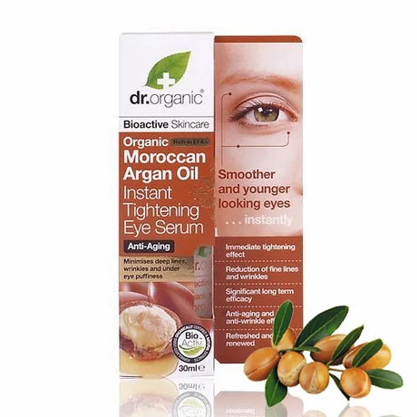 Dr. Organic Bio marokkói argánolaj szemkörnyék feszesítő szérum