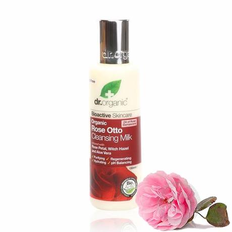 Dr. Organic Bio damaszkuszi rózsa arctisztító tej