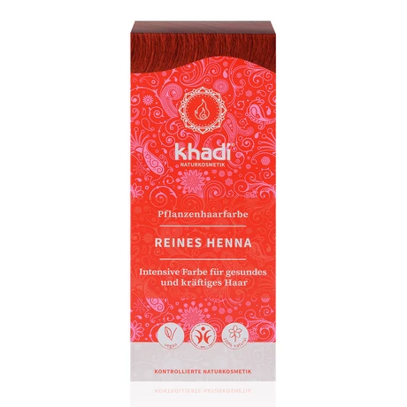 Khadi hajfesték por - élénkvörös 
