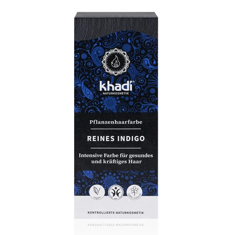 Khadi hajfesték por - kékesfekete 