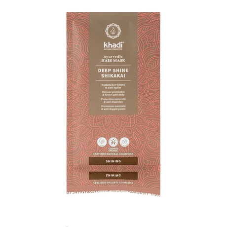 Khadi DEEP SHINE SHIKAKAI ayurvédikus hajpakolás (50 g)