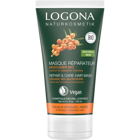 Logona Helyreállító és ápoló hajpakolás bio homoktövissel (150 ml)