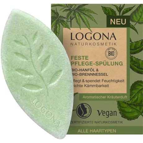 Logona Szilárd hajkondicionáló bio kenderolajjal és bio bodzával (60 g)