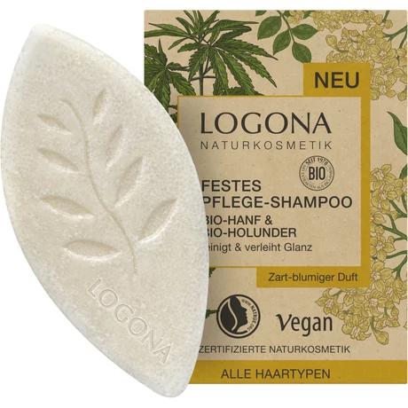Logona Szilárd sampon bio kenderrel és bio bodzával (60 g)