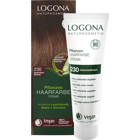 Logona Növényi krémhajfesték - gesztenyebarna 230 (150 ml)
