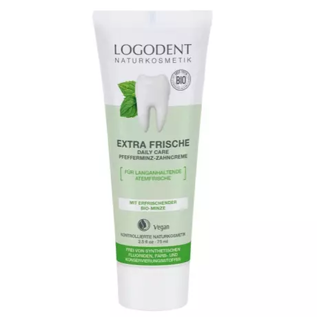 Logodent Extra Fresh Daily care fogkrém bio borsmentával (75 ml)