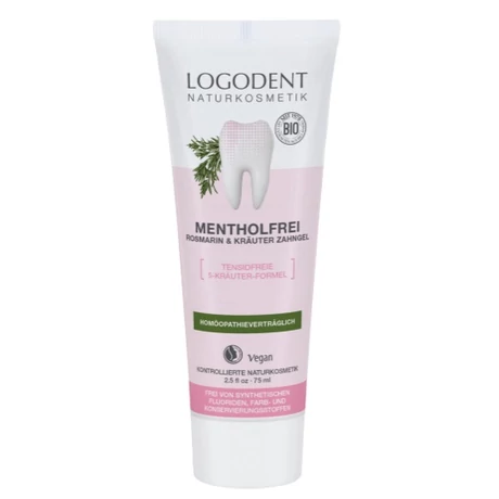Logona Logodent Mentolmentes gyógynövényes foggél rozmaringgal (75 ml)