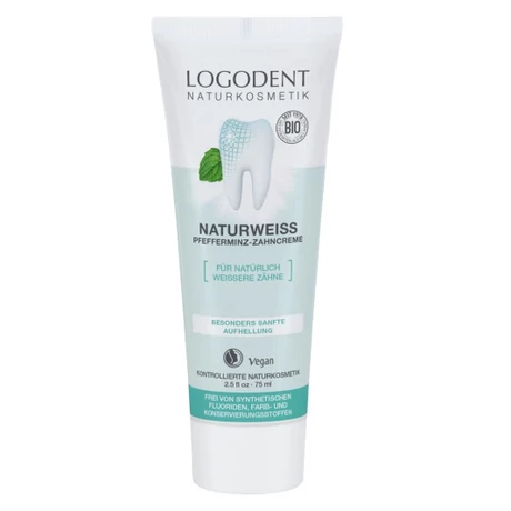 Logona Logodent Natural White fogkrém borsmentával (75 ml)