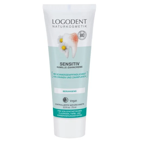 Logona Logodent Sensitive fogkrém kamillával nyugtató hatással (75 ml)