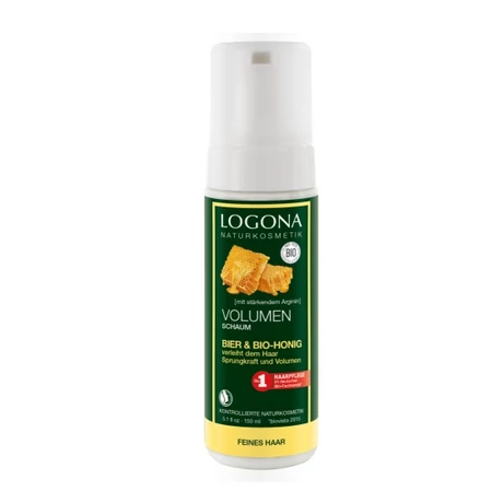 Logona Volumennövelő hajformázó hab sörrel és bio mézzel (150 ml)