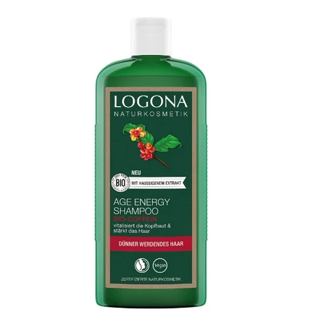 Logona energetizáló sampon koffeinnel és goji bogyóval