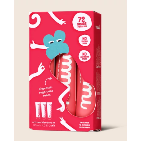 nuud Dezodor Whole pack - nagy csomag (3 × 40 ml)