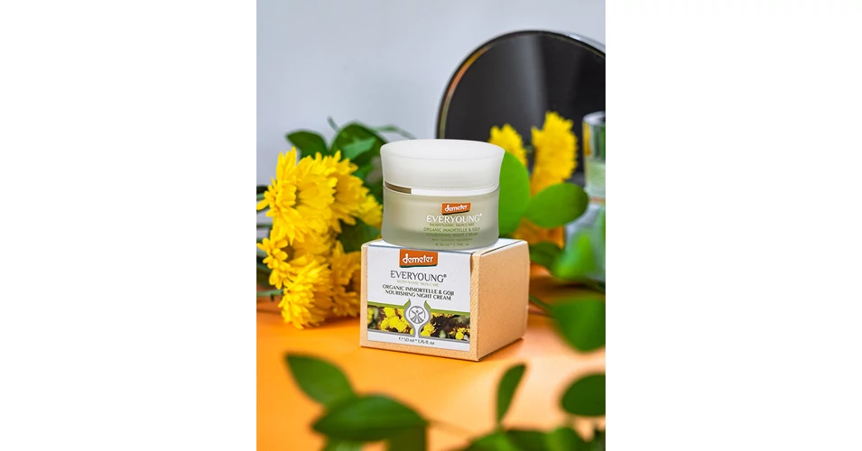 EVERYOUNG EVERYOUNG Bio Immortelle & Goji Tápláló éjszakai arckrém (50 ml)